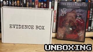 The Degenerates Limited Edition Evidence Box  Vile Video Productions Unboxing