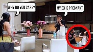GETTING MAD THAT MY EX IS PREGNANT *PRANK ON GIRLFRIEND*