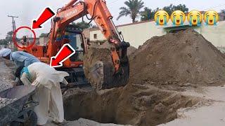 Big Excavator Working On Road Construction In Village Of Pakistan  Super Power Of Excavator