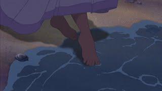 Ariel gets aroused when her feet touch the water