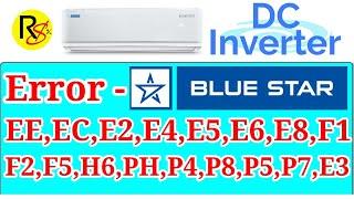 Blue Star Inveter Ac All Error Code Solve.