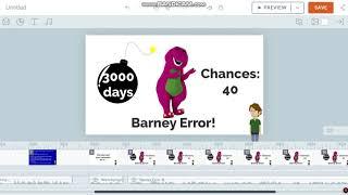 Making A Barney Error On Vyond