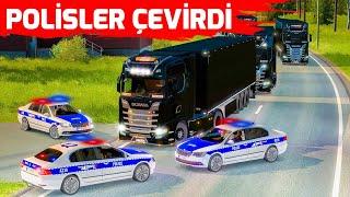 ÇEVİRMEYE YAKALANDIK   KORUMALI KONVOY  ETS 2 MP