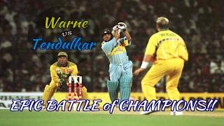 Sachin Tendulkar vs Shane Warne  RELIVE THE EPIC BATTLE OF CHAMPIONS