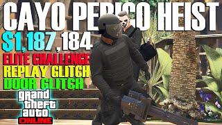 $1187184 Replay Glitch Door Glitch Elite Challenge in Cayo Perico Heist Update GTA Online 2024