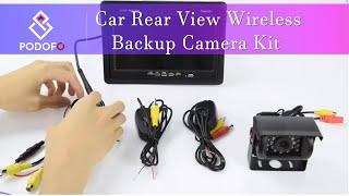 Car Rear View Wireless Backup Camera Kit + 7 TFT LCD MonitorR0009 reversing camera connection