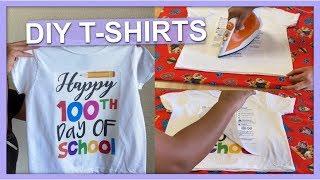 DIY T-SHIRTS USING AVERY IRON ON TRANSFER PAPER  FOR LIGHT FABRIC