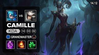 Camille vs Gwen Top - EUW Challenger - Patch 14.12 Season 12