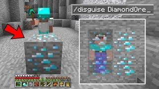 I Disguised as a DIAMOND ORE To See If Players Mine Me.. Minecraft