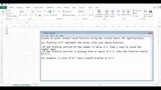 Excel custom round function - VBA
