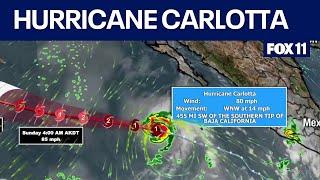 Hurricane Carlotta forms over Pacific Ocean