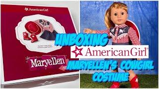 Unboxing Maryellens Cowgirl Costume For Halloween  American Girl Doll