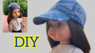 Cap with a visor for a toy. How to sew for a doll a hat with your own hands + PATTERN Paola Reina