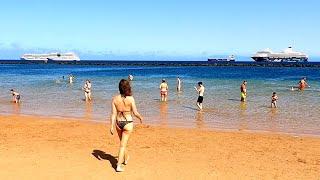 Las Teresitas beach Tenerife Spain 4K