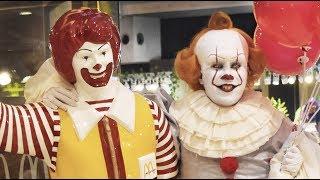 Pennywise visits McDonalds ASMR Mukbang Challenge