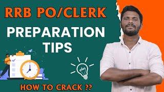RRB CLERKPO PREPARATION TIPS - HOW TO CRACK   UPCOMING BANK EXAMS - 2024 - 2025  MR.JD