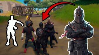 Black Knight Flexing FLOSS Emote On Everyone In Party Royale