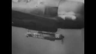 B-17 Fortresses and B-24 Liberators under attack
