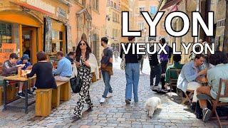 LYON - FRANCE Walking Tour 4K - VIEUX LYON