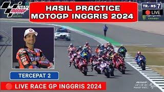 Hasil MotoGP Hari ini - Hasil Latihan Bebas MotoGp Inggris 2024 - Practice Gp Inggris 2024