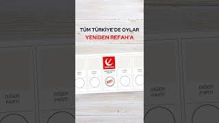 Tüm Türkiye’de Oylar Yeniden Refah’a️