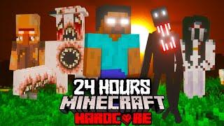 I Survived 24 Hours in the SCARIEST MODPACK in Minecraft Hardcore