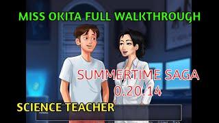 Miss Okita Full Walkthrough  Summertime Saga 0.20.14  Science Class Teacher Complete Storyline