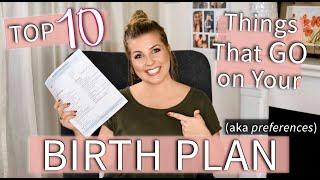 10 Must-have Items For Your Birth Plan  Sarah Lavonne