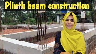 Plinth beam construction  Column structure  Building constructionMosque@Puthanpalli perumpadappa