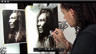 Black & White Airbrush Portrait Techniques w Cory Saint Clair