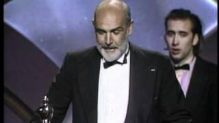 Sean Connery Wins Supporting Actor 60th Oscars 1988