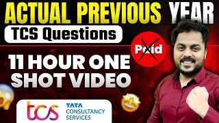 TCS Actual Previous Year Questions  ONE SHOT VIDEO  - 2019202122202324  Dont Miss