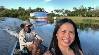 PEIXE FRESCO DIRETO DO LAGO AMANÃFOMOS PEGAR NOSSO JANTAR NA SELVA.