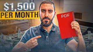 How to Make an Extra $1500mo Selling eBooks FREE COURSE  STEP BY STEP  NO SHOPIFY  NO ADS