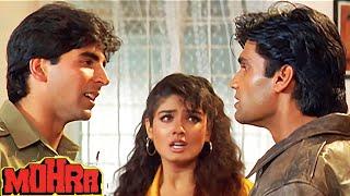 औरत के पल्लू के पीछे छुपने वाले मर्द नहीं होते Akshay Kumar - Suniel Shetty Best Action Scene  Mohra