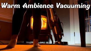 4-Hour Kenmore Vacuuming in a Cozy Night Atmosphere  ASMR with Harman Pellet Stove for Deep Sleep