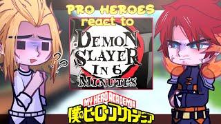 •Pro heroes react to Demon Slayer in 6 minutes•TW Swearing Crack read desc