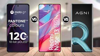 MOTO G84 5G vs Redmi Note 13 5G vs Lava Agni 2  Specs Comparison