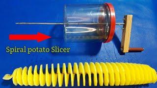 Homemade Cutter  Spiral potato Twister  Spring Potato  Homemade Machine Ideas