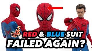 Hot Toys New Spider-Man Red & Blue Figure FAILED me AGAIN? No Way Home 16 Final Swing Suit Unboxing