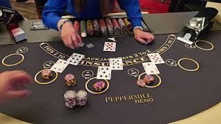 $50000 Buy In On High Limit Black Jack Table