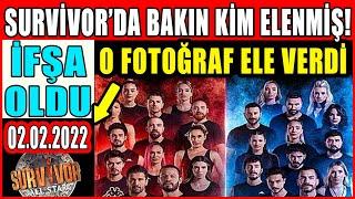 Survivorda Elenen O İsim İfşa Oldu 02.02.2022 - Eleneni O Fotoğraf Ele Verdi İşte Veda Eden İsim