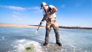 IDIOTS take GUNS Ice Fishing BAD IDEA