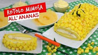 Rotolo mimosa allananas idea semplice per la festa delle donne