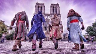 Assassins Creed Unity Meets Parkour in Real Life - 4K