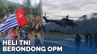 OPM Mati Ketakutan Helikopter TNI Terbang Rendah Sapu Bersih Posisi KKB