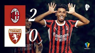 Bakoune-Bonomi two wins out of two for our U-20s  AC Milan 2-0 Torino  Highlights Primavera 1