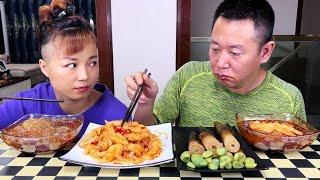 本想多给他点肉，但是他是真不知道好坏呀#eating show#eating challenge#husband and wife eating food#eating#asmr eating