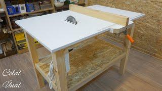 Making a simple table saw  Homemade table saw part 1