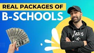 Real Packages Of All B-Schools - Part 2  Real Truth  Best ROI Colleges #mba